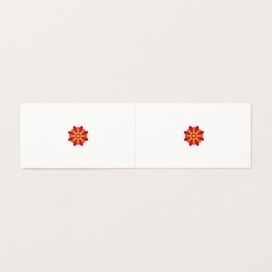 Ontwerp je eigen gevouwen Kaart | Aangepaste Sjabl (Buitenkant ongevouwen)