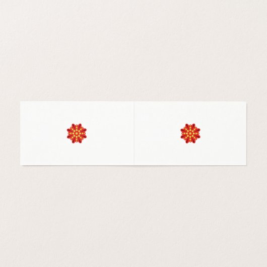 Ontwerp je eigen gevouwen Kaart | Aangepaste Sjabl (Binnenkant ongevouwen)