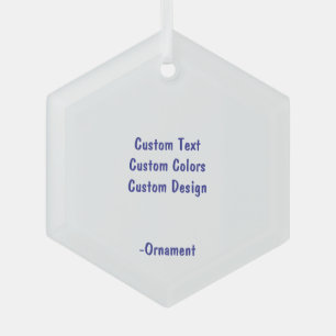 Ontwerp Je Eigen Glazen Zeshoek Glas Ornament