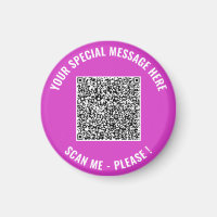 Ontwerp Je Eigen Grappige QR Code Magneet Voorbeel