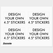 Ontwerp je eigen grote rechthoekige Stickers (4) (Vel)