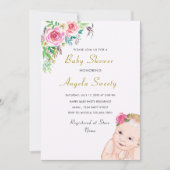 Ontwerp je eigen Happy Baby shower-uitnodiging (Voorkant)