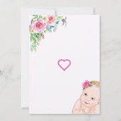 Ontwerp je eigen Happy Baby shower-uitnodiging (Achterkant)