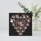 Ontwerp Je Eigen Hartvormige Fotocollage Aankondiging (Staand voorkant)