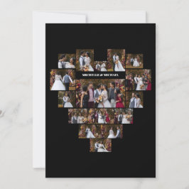 Ontwerp Je Eigen Hartvormige Fotocollage Bedankkaart