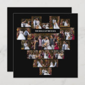 Ontwerp Je Eigen Hartvormige Fotocollage Bedankkaart (Voorkant / Achterkant)