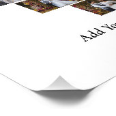 Ontwerp Je Eigen Hartvormige Fotocollage Foto Afdruk (Hoek)