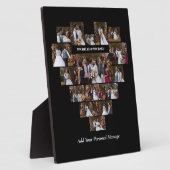 Ontwerp Je Eigen Hartvormige Fotocollage Fotoplaat (Zijkant)