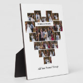 Ontwerp Je Eigen Hartvormige Fotocollage Fotoplaat (Zijkant)