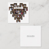 Ontwerp Je Eigen Hartvormige Fotocollage Notitiekaartje (Voorkant / Achterkant)