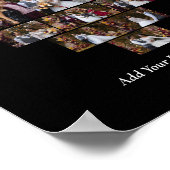 Ontwerp Je Eigen Hartvormige Fotocollage Poster (Hoek)