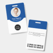 ontwerp je eigen identiteitskaart badge (Voor- en achterkant)