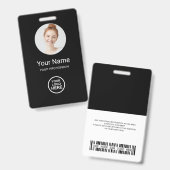 ontwerp je eigen identiteitskaart badge (Voor- en achterkant)