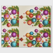 "Ontwerp je eigen kerstinpakpapier" Cadeaupapier (Vlak)