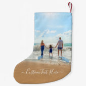 Ontwerp je eigen kerstkous met tekst kleine kerstsok (Achterkant)