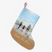 Ontwerp je eigen kerstkous met tekst kleine kerstsok (Voorkant (Hangend))