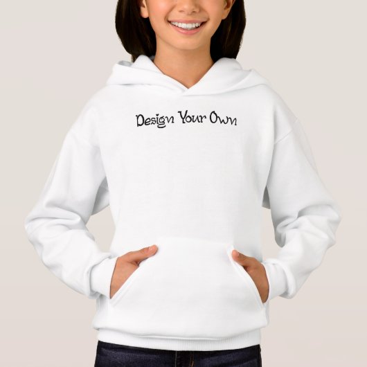 Ontwerp Je Eigen Kinderen Pullover Hoodie (Voorkant)