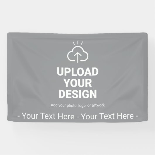 Ontwerp Je Eigen Kunstwerk met Tekst Spandoek (Horizontaal)