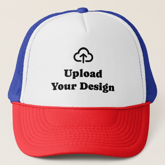 Ontwerp je eigen kunstwerk ontwerp trucker pet (Voorkant)