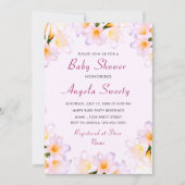 Ontwerp je eigen Lelies Baby shower uitnodiging (Voorkant)