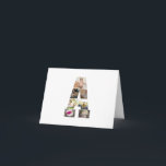 Ontwerp Je Eigen Letter A Foto Collage Kaart<br><div class="desc">Deze monogram fotocollage is een persoonlijk ontwerp dat een krachtig monogram (initiatiefletters of een letter) combineert met een verzameling foto's die artistiek binnen of rondom het monogram zijn gerangschikt. Het is een stijlvolle manier om herinneringen te tonen en tegelijkertijd een unieke, elegante touch toe te voegen aan decoratie of cadeaus....</div>