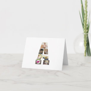 Ontwerp Je Eigen Letter A Foto Collage Kaart