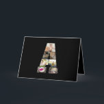 Ontwerp Je Eigen Letter A Foto Collage Kaart<br><div class="desc">Deze monogram foto collage is een persoonlijk ontwerp dat een krachtig monogram (beginletters of een letter) combineert met een verzameling foto's die artistiek binnen of rondom het monogram zijn gerangschikt. Het is een stijlvolle manier om herinneringen te tonen en tegelijkertijd een unieke, elegante touch toe te voegen aan decoratie of...</div>