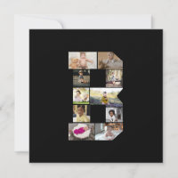 Ontwerp Je Eigen Letter B Foto Collage