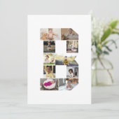 Ontwerp je eigen letter B Fotocollage Aankondiging (Staand voorkant)