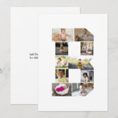 Ontwerp je eigen letter B Fotocollage Aankondiging (Voorkant / Achterkant)