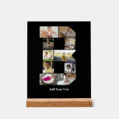 Ontwerp je eigen letter B Fotocollage Acryl Bord (Voorkant)