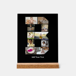 Ontwerp je eigen letter B Fotocollage Acryl Bord