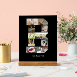 Ontwerp je eigen letter B Fotocollage Acryl Bord