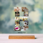 Ontwerp je eigen letter B Fotocollage Acryl Bord (Neutraal)