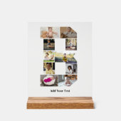 Ontwerp je eigen letter B Fotocollage Acryl Bord (Voorkant)