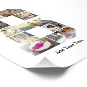 Ontwerp je eigen letter B Fotocollage Foto Afdruk (Hoek)