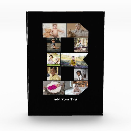 Ontwerp je eigen letter B Fotocollage Fotoblokken (Voorkant)