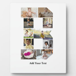 Ontwerp je eigen letter B Fotocollage Fotoplaat