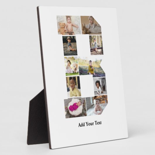 Ontwerp je eigen letter B Fotocollage Fotoplaat (Zijkant)