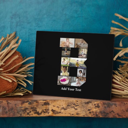 Ontwerp je eigen letter B Fotocollage Fotoplaat (Zijkant)