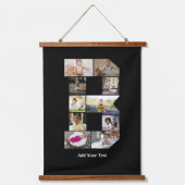 Ontwerp je eigen letter B Fotocollage Hangend Wandkleed (Voorkant 2)