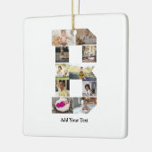Ontwerp je eigen letter B Fotocollage Keramisch Ornament (Links)