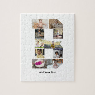 Ontwerp je eigen letter B Fotocollage Legpuzzel