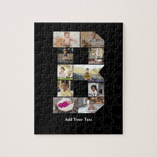 Ontwerp je eigen letter B Fotocollage Legpuzzel (Verticaal)