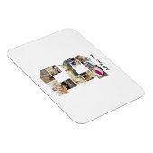 Ontwerp je eigen letter B Fotocollage Magneet (Rechterzijde)