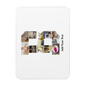 Ontwerp je eigen letter B Fotocollage Magneet (Verticaal)