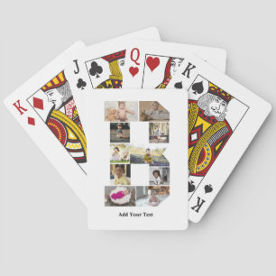 Ontwerp je eigen letter B Fotocollage Pokerkaarten
