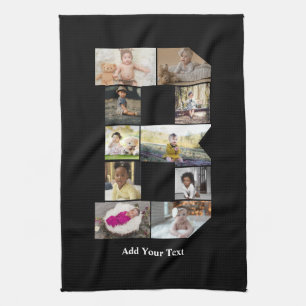 Ontwerp je eigen letter B Fotocollage Theedoek