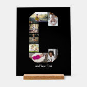 Ontwerp Je Eigen Letter C Foto Collage Acryl Bord (Voorkant)