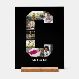 Ontwerp Je Eigen Letter C Foto Collage Acryl Bord